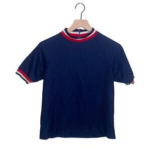 VNTG RISA polyester high neck shirt L